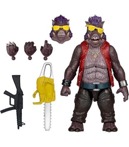 愛*ン様 NECA ビーバップ　ロックステディ　フィギュア　タートルズ　ニンジャ TEENAGE MUTANT TURTLES☆ニンジャ・タートルズ☆TURTLES IN TIME
